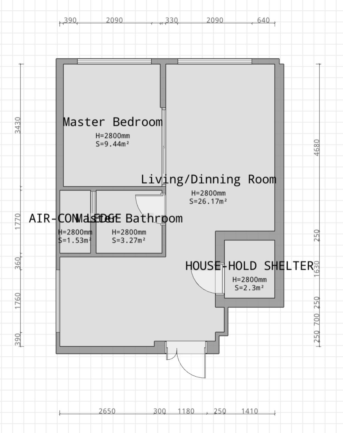 Ang Mo Kio Court 2 Room Flexi Type 2 Addin BTO Renovation