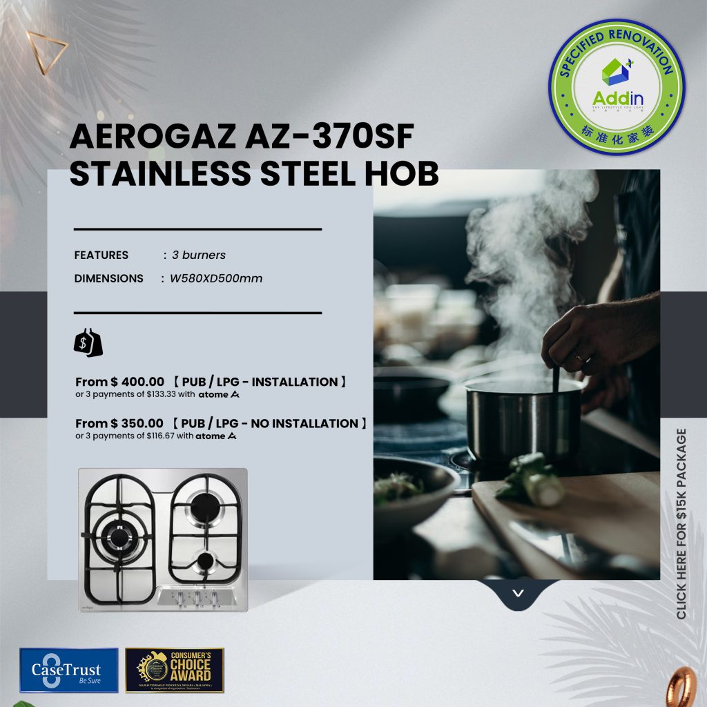 Aerogaz AZ-370SF Stainless steel Hob